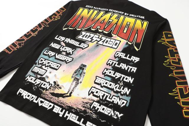 Spacecraft Astronaut Print Long Sleeve T-Shirt 28704412