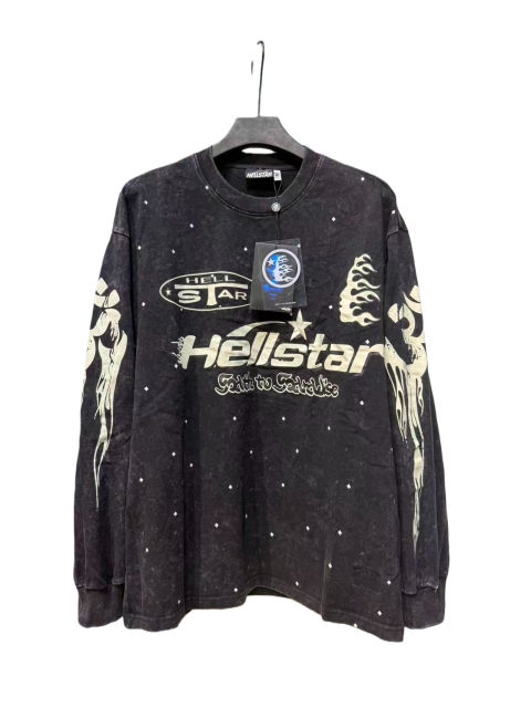 Logo Print Washed Version Long Sleeve T-Shirt 2 colors 28709894