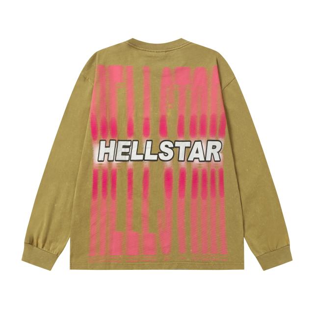 Portrait Print Washed Version Long Sleeve T-Shirt 2 colors 28713164