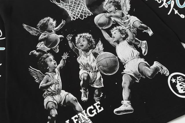 Angel Children Basketball Game Print Long Sleeve T-Shirt 2 colors 28704410