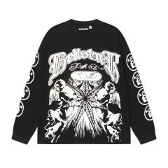 Seven-point Star Angel Print Long Sleeve T-Shirt 2 colors 28704408
