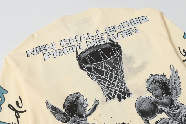 Angel Children Basketball Game Print Long Sleeve T-Shirt 2 colors 28704410
