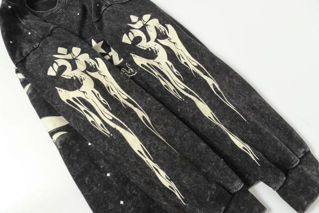 Logo Print Washed Version Long Sleeve T-Shirt 2 colors 28709894
