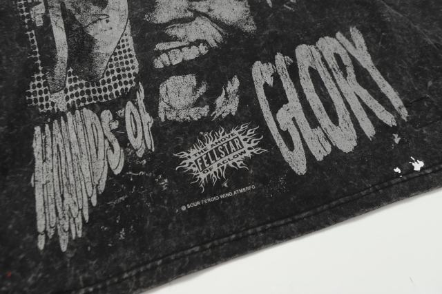Portrait Logo Ink-Splash Print Washed Version Long Sleeve T-Shirt 28713174