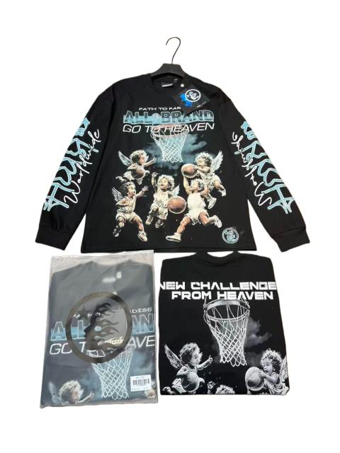 Angel Children Basketball Game Print Long Sleeve T-Shirt 2 colors 28704410