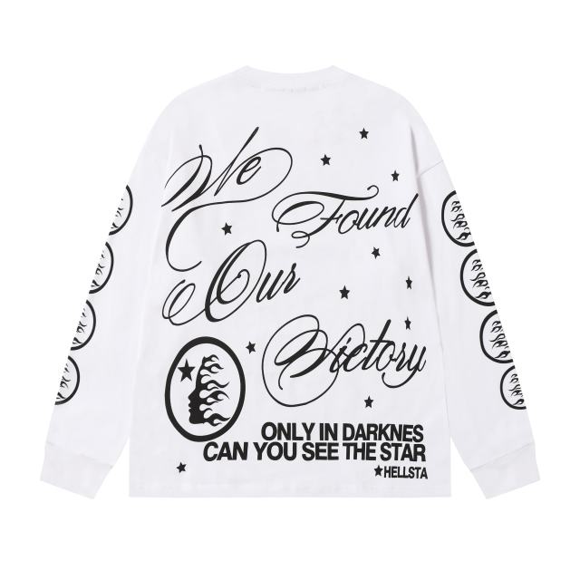 Seven-point Star Angel Print Long Sleeve T-Shirt 2 colors 28704408