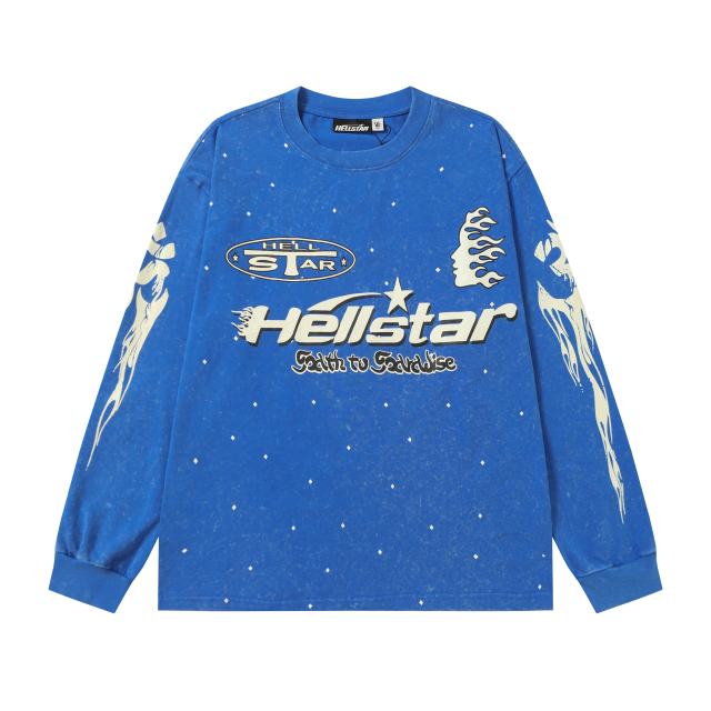 Logo Print Washed Version Long Sleeve T-Shirt 2 colors 28709894