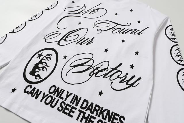 Seven-point Star Angel Print Long Sleeve T-Shirt 2 colors 28704408