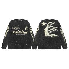 Logo Print Washed Version Long Sleeve T-Shirt 2 colors 28709894