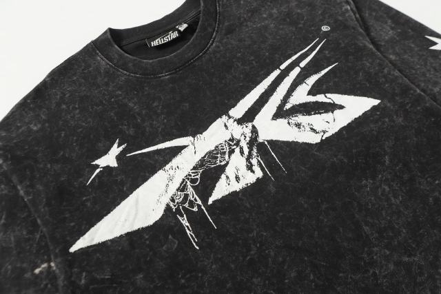 Spider Silk Logo Print Washed Version Long Sleeve T-Shirt 2 colors 28709938