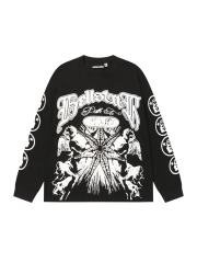 Seven-point Star Angel Print Long Sleeve T-Shirt 2 colors 28704408