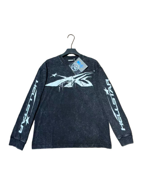 Spider Silk Logo Print Washed Version Long Sleeve T-Shirt 2 colors 28709938