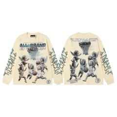 Angel Children Basketball Game Print Long Sleeve T-Shirt 2 colors 28704410