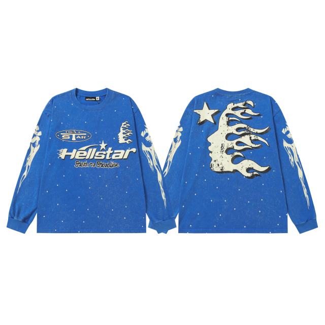 Logo Print Washed Version Long Sleeve T-Shirt 2 colors 28709894
