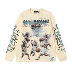 Angel Children Basketball Game Print Long Sleeve T-Shirt 2 colors 28704410