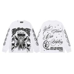 Seven-point Star Angel Print Long Sleeve T-Shirt 2 colors 28704408