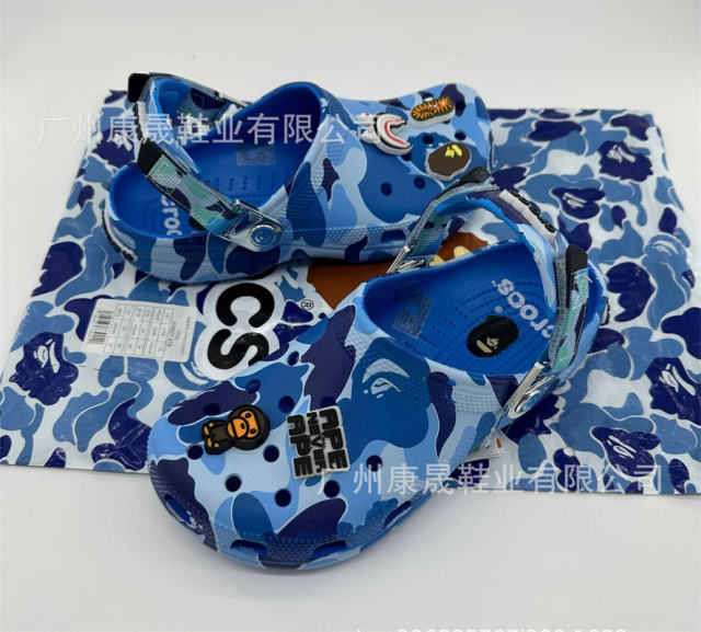 Bape x Cro*s Clogs Camo Sandals Men Women Size 4-11