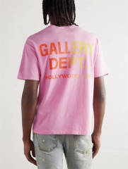 1:1 Quality Pocket Gradient Letter Pink T-shirt
