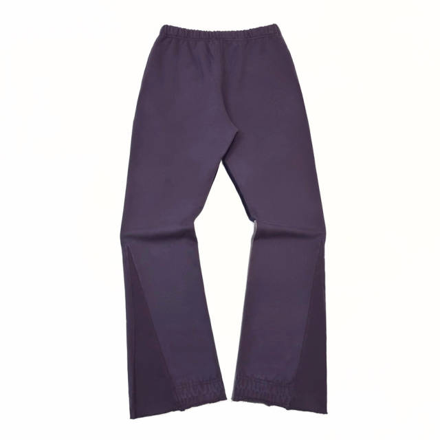 1:1 Top Quality Navy Blue French Letter Patchwork Pants
