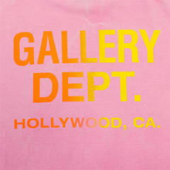 1:1 Quality Pocket Gradient Letter Pink T-shirt