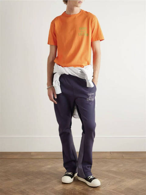 1:1 Top Quality Navy Blue French Letter Patchwork Pants