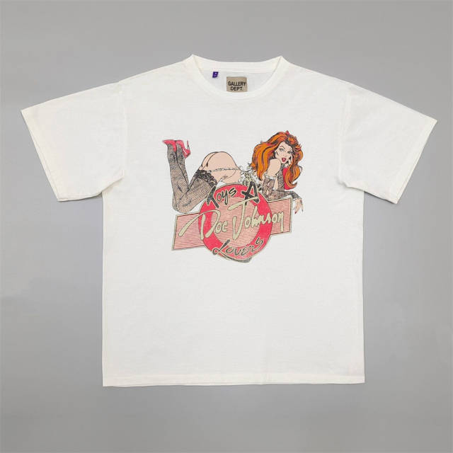 1:1 Quality Embroidered Women Logo Pink T-shirt