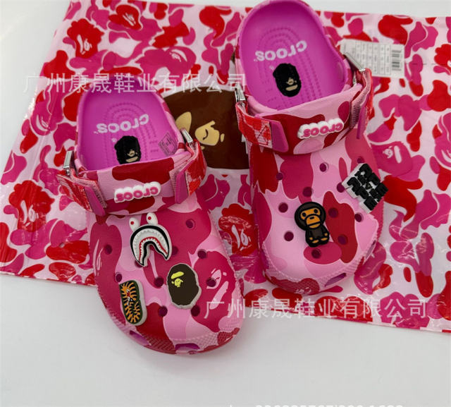 Bape x Cro*s Clogs Camo Sandals Men Women Size 4-11