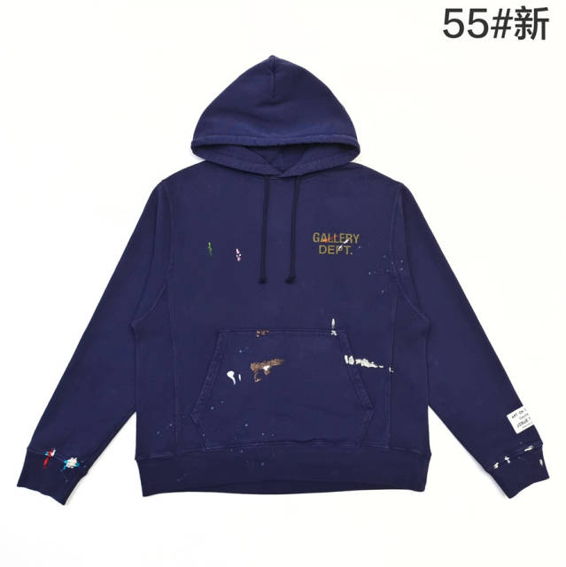 1:1 Quality Yellow Letter Hand-Painted Hoodie