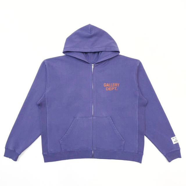 1:1 Quality DG Front and Back Letter Logo Zipper Hoodie