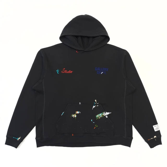 1:1 Quality GD Embroidered Hand-Painted G-Leather Hoodie