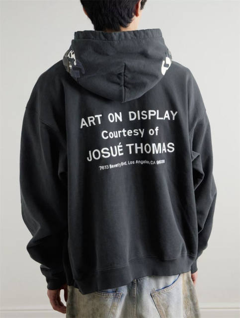 1:1 Quality GD Embroidered Hand-Painted G-Leather Hoodie