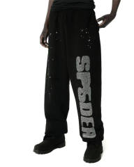 1:1 Quality Rhinestone Letter Logo Hoodie & Pants Set