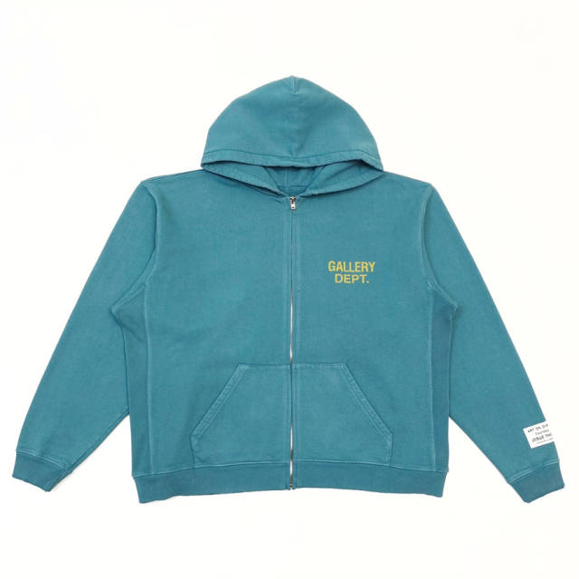 1:1 Quality DG Front and Back Letter Logo Zipper Hoodie