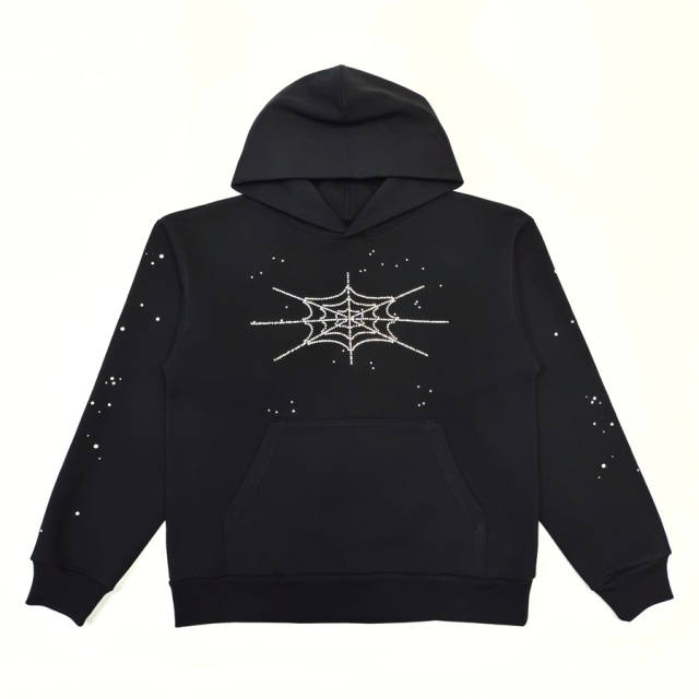 1:1 Quality Rhinestone Letter Logo Hoodie & Pants Set