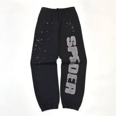 1:1 Quality Rhinestone Letter Logo Hoodie & Pants Set