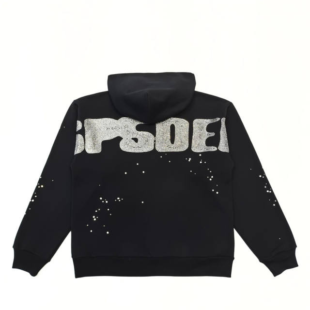1:1 Quality Rhinestone Letter Logo Hoodie & Pants Set