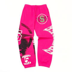 1:1 Quality Screen-Printed Slogan Hoodie & Pants Set