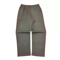 1:1 TOP Quality Red Stripe Letter Print Hoodie & Pants Set