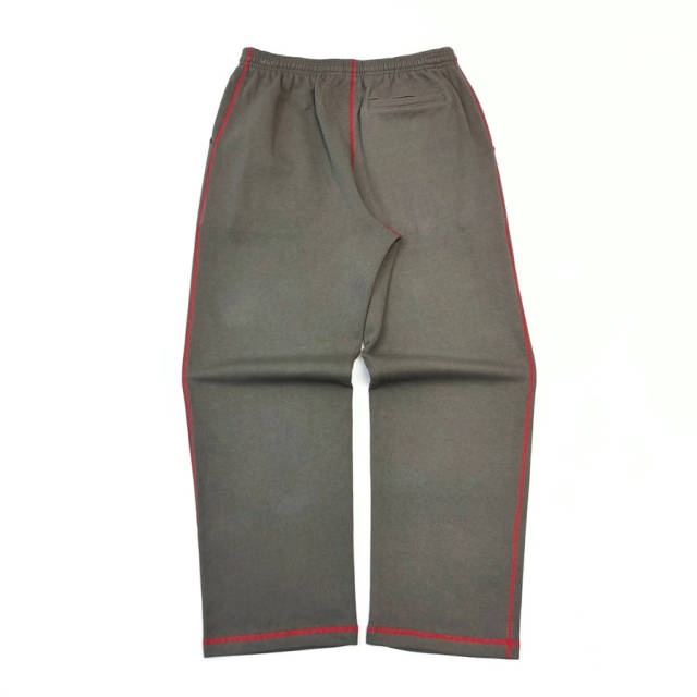 1:1 TOP Quality Red Stripe Letter Print Hoodie & Pants Set