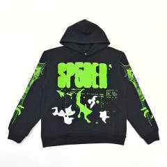 1:1 Quality Ray Doodle Print Hoodie & Pants Set