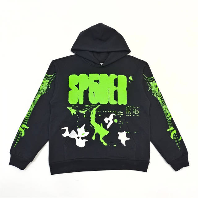 1:1 Quality Ray Doodle Print Hoodie & Pants Set