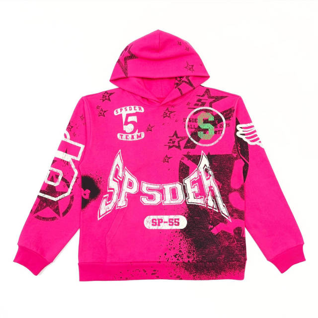 1:1 Quality Screen-Printed Slogan Hoodie & Pants Set