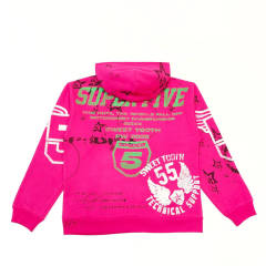 1:1 Quality Screen-Printed Slogan Hoodie & Pants Set