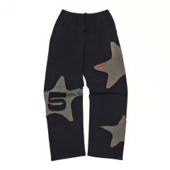 1:1 TOP Quality Star Patchworl Hoodie & Pants Set