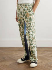 1:1 Top Quality Green Camouflage Orange French Print Hoodie & Pants Set