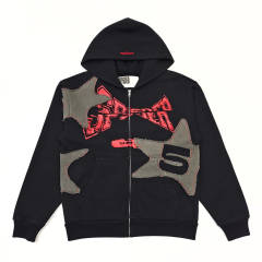 1:1 TOP Quality Star Patchworl Hoodie & Pants Set