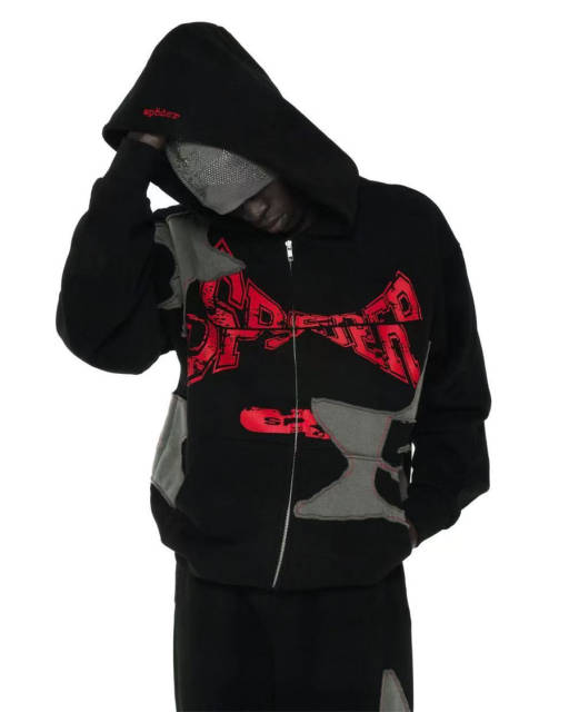 1:1 TOP Quality Star Patchworl Hoodie & Pants Set