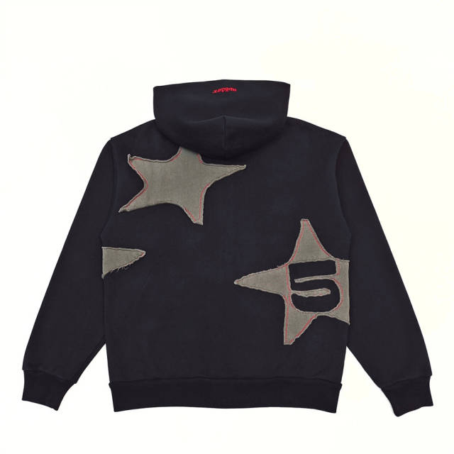 1:1 TOP Quality Star Patchworl Hoodie & Pants Set