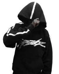 1:1 TOP Quality White Rhinestone Brown Hoodie & Pants Set