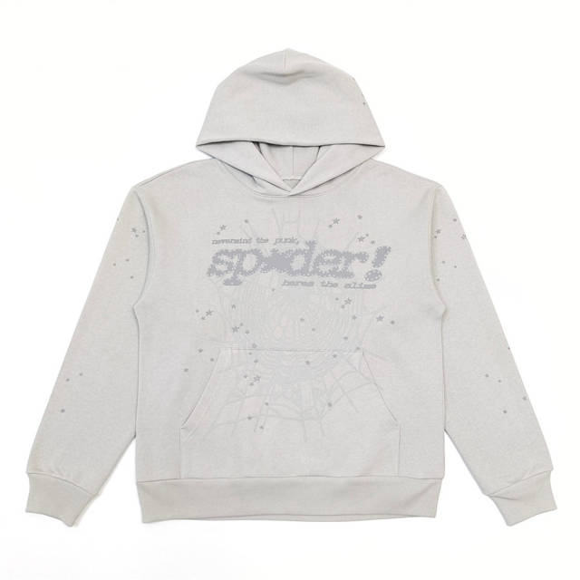 1:1 TOP Quality Gray Fonts Foaming Print Hoodie & Pants Set